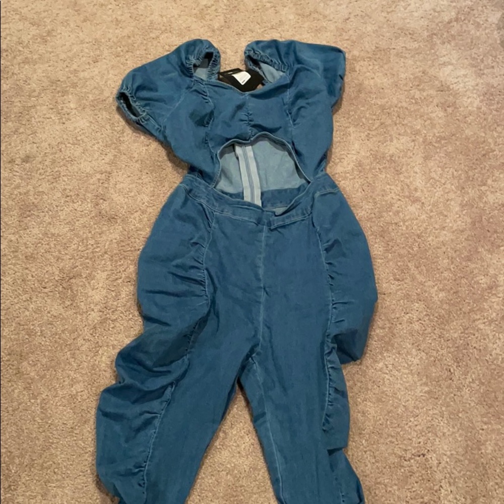 Fashion Nova Denim Jumpsuit